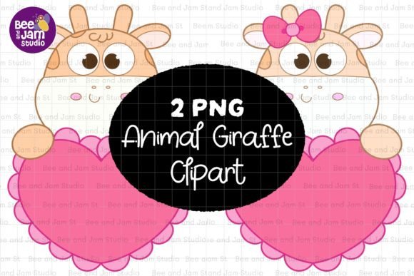 Animal Giraffe PNG Sublimation Clipart for Creative Projects