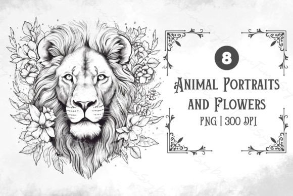 Animal Portraits and Flowers: A Designer's Toolkit for Natural Elegance