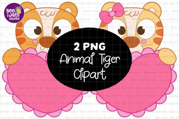 Animal Tiger PNG Sublimation Clipart: Bold Graphics for Your Designs