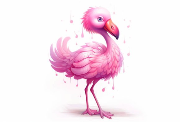 Bring Joy to Your Projects with Flamingo Kawaii Animal Art