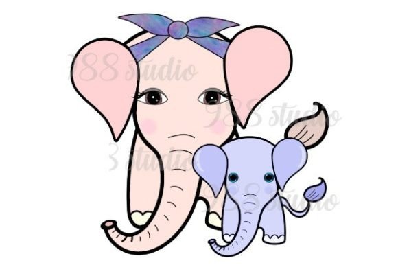 Elephant Love PNG: A Designer's Guide to Mother-Daughter Art