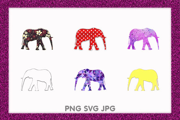 Elephants African Wildlife Animal Design: A Graphic Designer's Asset