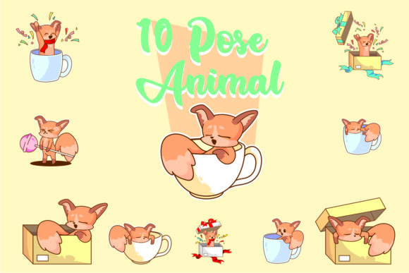 Red Pandas Illustration: 10 Poses for Adorable Design