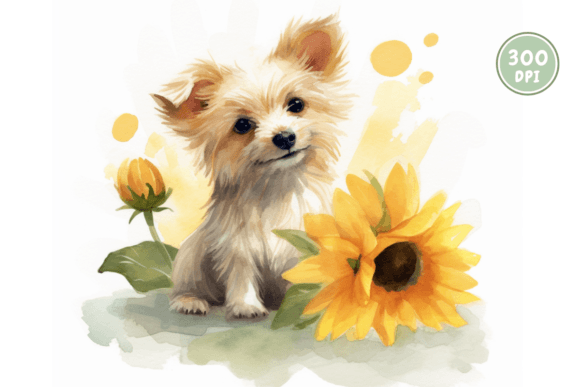 Spring Watercolor Animal | Sunflower: A Burst of Artistic Character