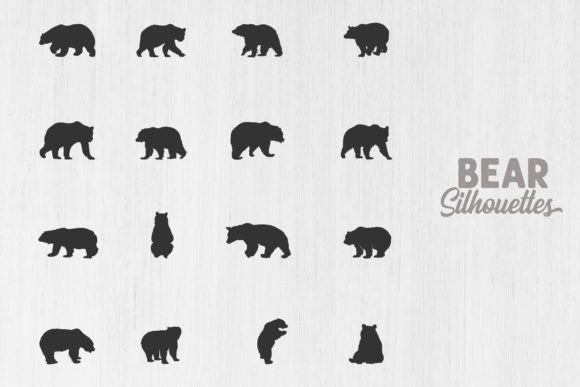 Unleash Your Creative Vision with Bear Animal Silhouettes